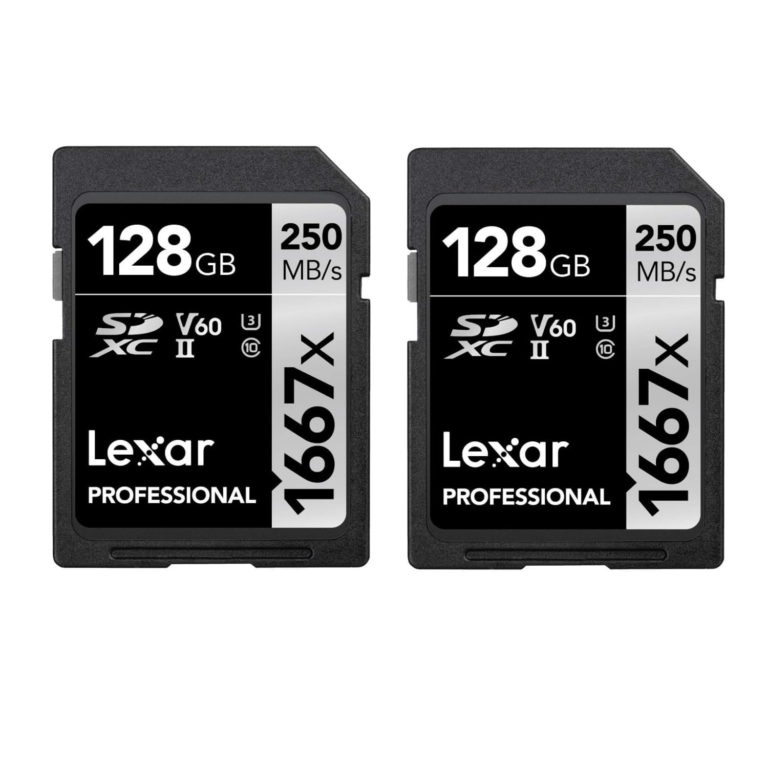 Apple - hirata Lexar Professional 1667x 128 GB SD Karta, 2-pakowa, SDXC UHS